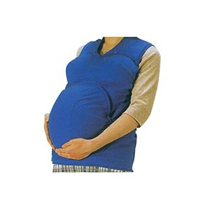 A dressed pregnant woman model